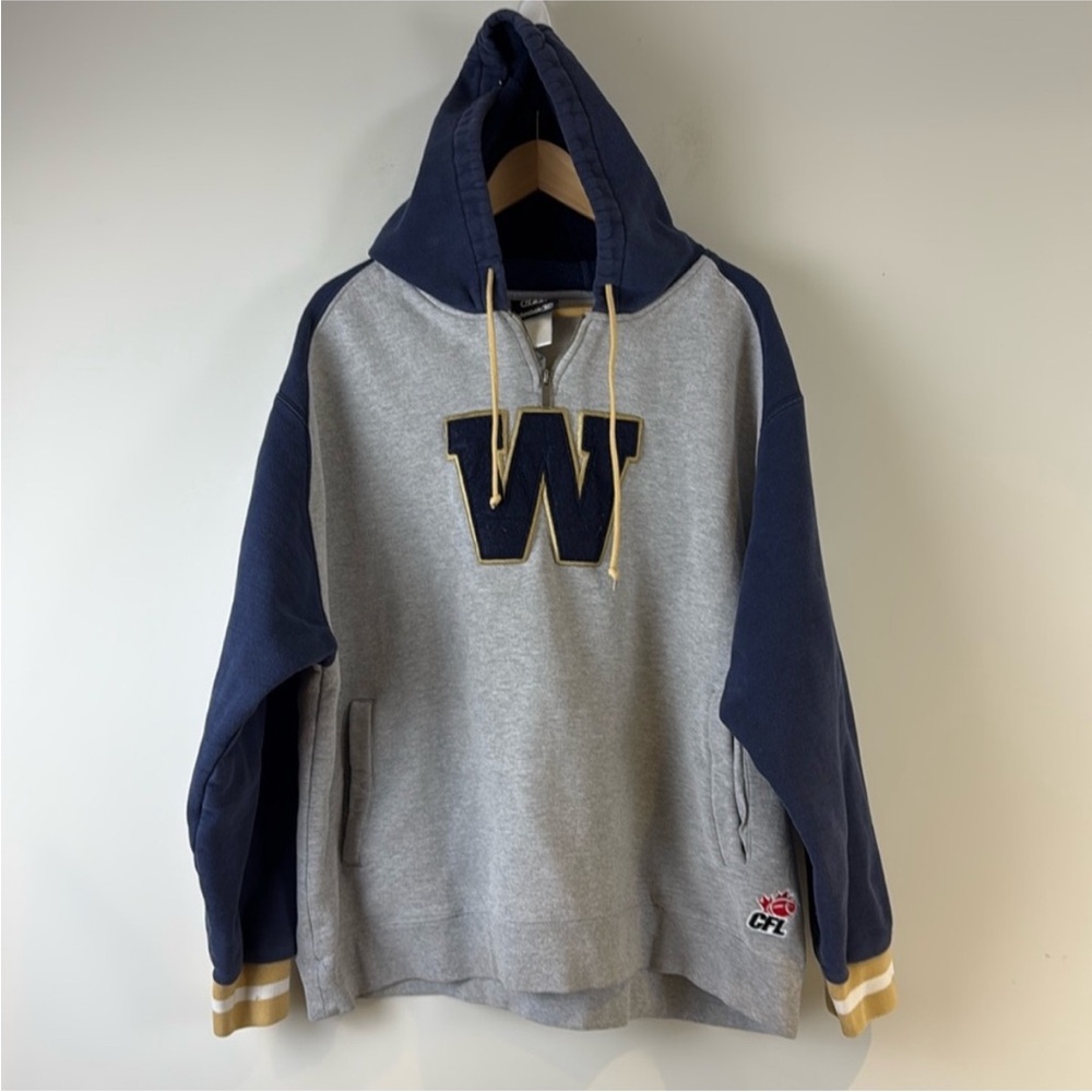 CFL Reebok Winnipeg Blue Bombers Sweatshirt Hoodie XL